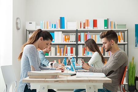 grupo de estudiantes